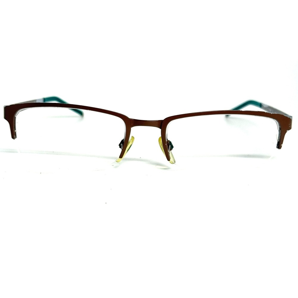 Cole Haan Zerogrand CH4014 210 Brown Semi-Rimless Eyeglasses Frames 53-18-140